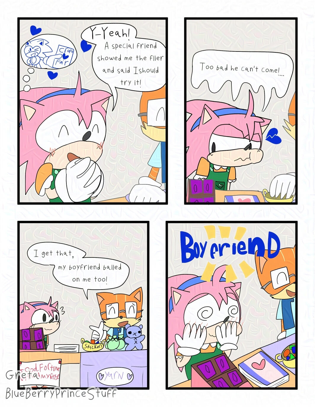 Amy Rose Fan Comic Page 2 Amy Rose Fan Comic Page 2