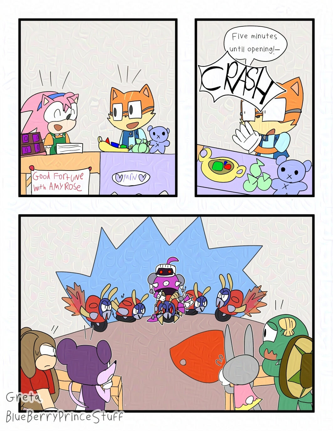 Amy Rose Fan Comic Page 3 Amy Rose Fan Comic Page 3