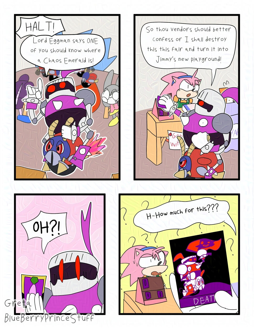 Amy Rose Fan Comic Page 4 Amy Rose Fan Comic Page 4