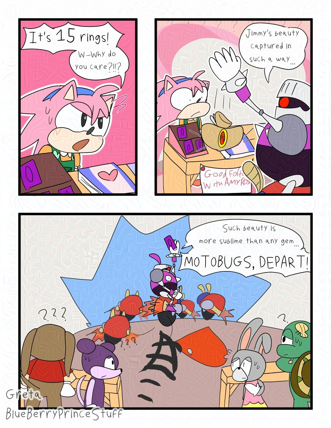 Amy Rose Fan Comic Page 5 Amy Rose Fan Comic Page 5